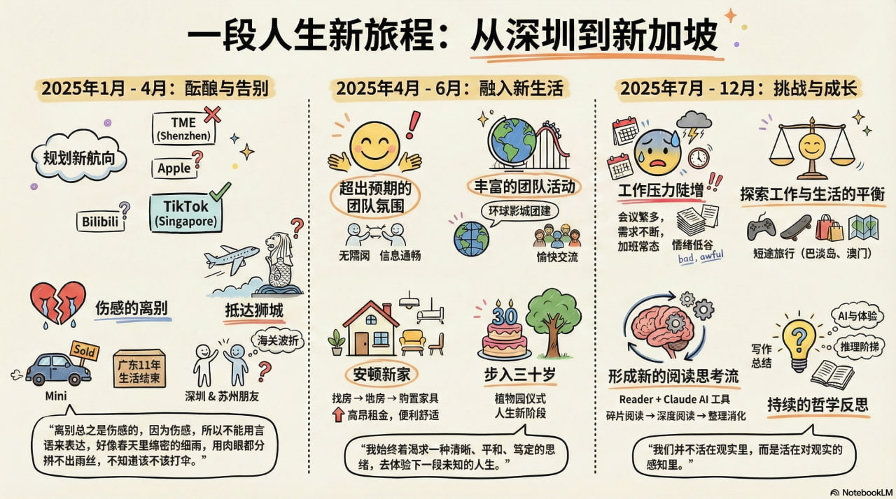NotebookLM 基于我的日记生成的图片